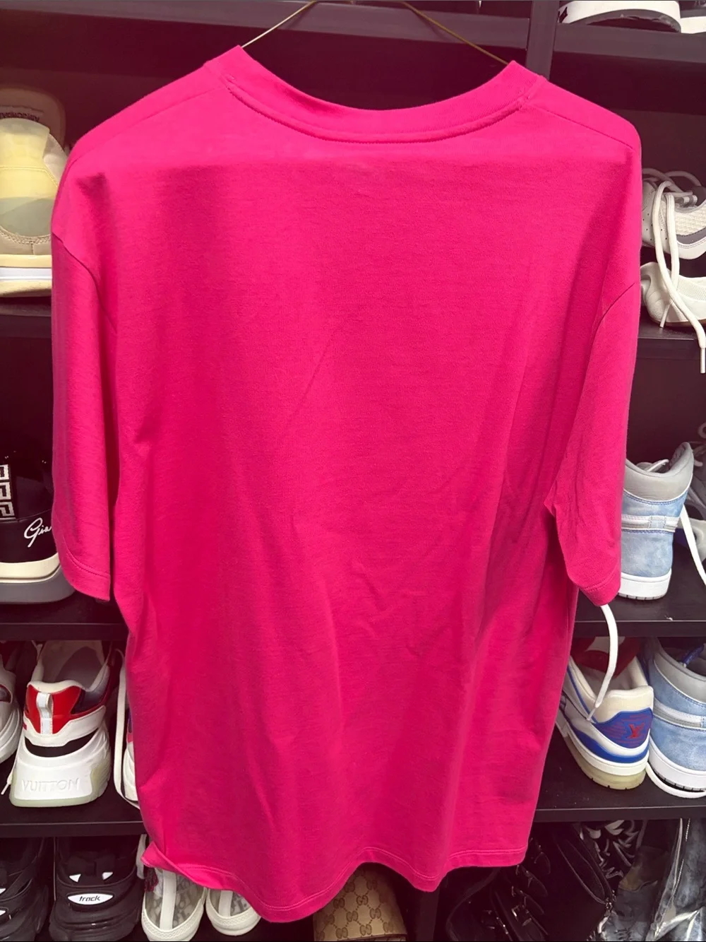 Gucci Hot Pink Mickey Graphic Short Sleeve Tee